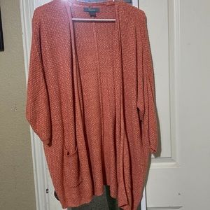 NATURAL CORAL CARDIGAN
